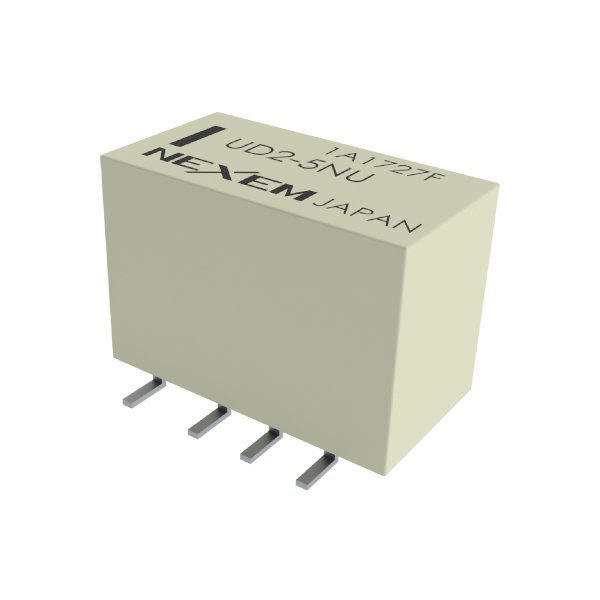 Kemet Electronics Power/Signal Relay, 0.028A (Coil), 5Vdc (Coil), 140Mw (Coil), 1A (Contact), 220Vdc (Contact), Dc UD2-5NU